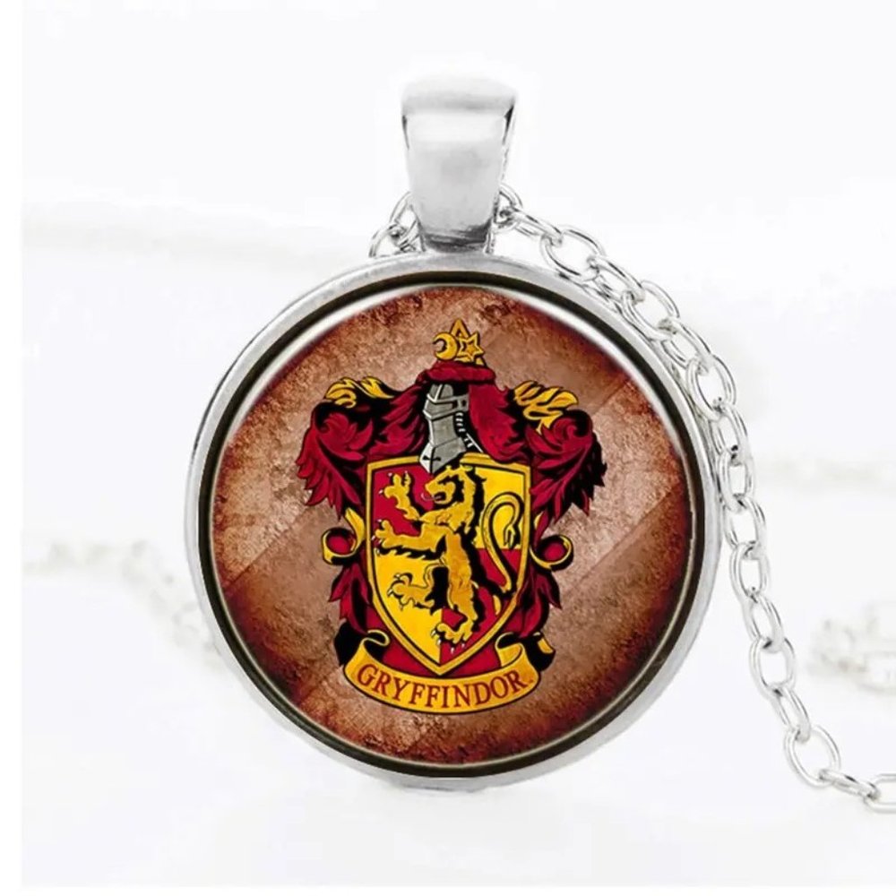 Harry Potter  Gryffindor Chain Pendant Necklace Gift SILVER